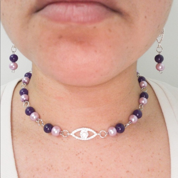 Committed Eye Evil Pearl Set - Picture 3 of 3